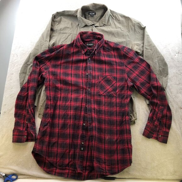 Zanerobe Men Shirt Size XL Lot Of Two Long Sleeve Button Up Plaid Casual Classic - Picture 14 of 14